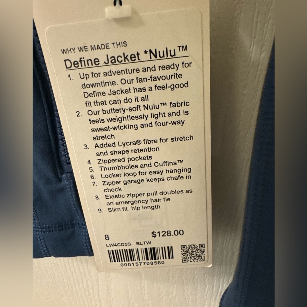 Lululemon Define Jacket *Nulu
Blue Twill - Picture 4 of 4